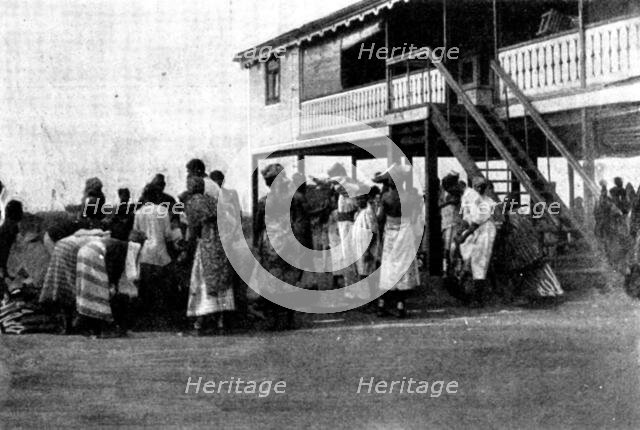 The French Aggressions in West Africa: scenes in the Royal Niger Company's Territory, 1898. Creator: Charles Forbes Harford-Battersby.