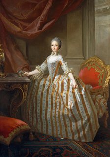 Maria Luisa of Parma (1751-1819), Later Queen of Spain, 1765. Creator: Laurent Pecheux.