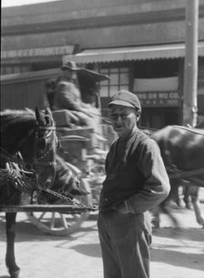 Street scene, possibly in Chinatown, San Francisco, between 1896 and 1942. Creator: Arnold Genthe.