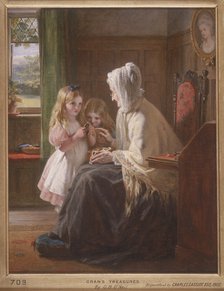 'Gran's Treasures', 1866. Artist: George Bernard O'Neill