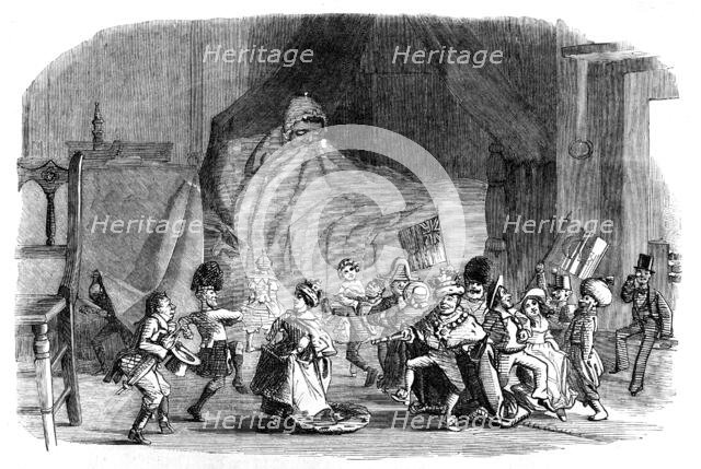 A Child's Dream of Twelfth Night - drawn by Charles Keene, 1854. Creator: Unknown.
