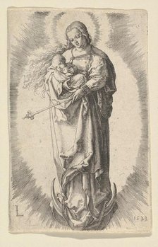 The Virgin with Child on the Crescent, 1523. Creator: Lucas van Leyden.