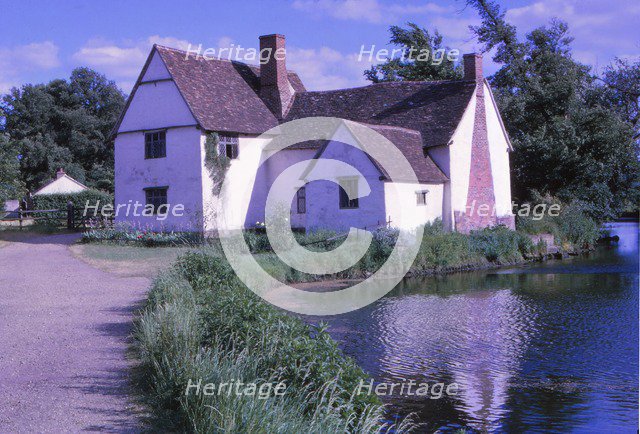 Flatford Mill, Painted by Constable, East Bergholt, Suffolk, England, 20th century. Artist: CM Dixon.