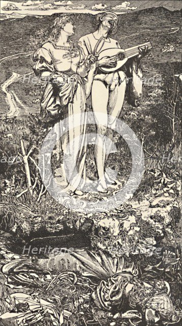 Amor Mundi. From Christine Rossetti's Poem., c1850-1900, (1923). Artist: Frederick Augustus Sandys.