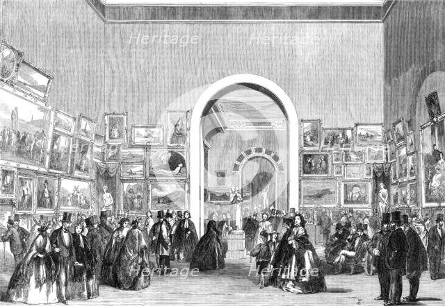 The International Exhibition: view of the Picture-Gallery, looking east, 1862. Creator: Unknown.