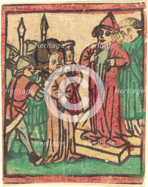 Caiaphas Tearing his Clothes, probably 1449. Creator: Unknown.