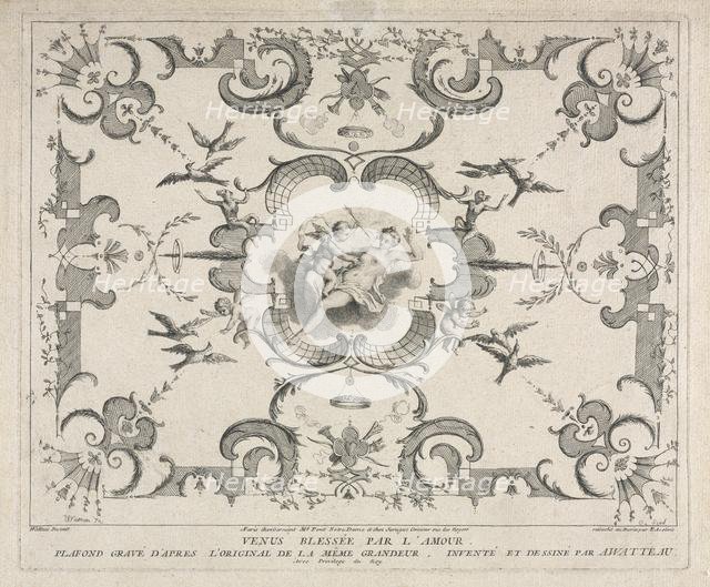 Venus Wounded by Cupid. Creator: Pierre Alexandre Aveline (French, 1710-1760).