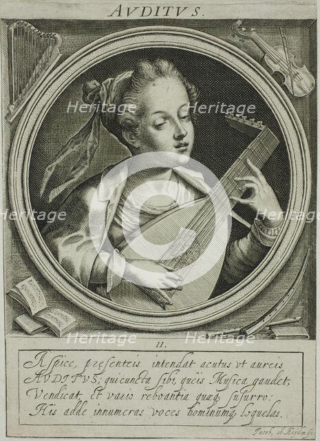 Sound, plate two from The Five Senses, n.d. Creator: Jacob van der Heyden.