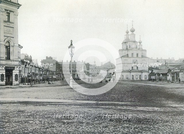 Okhotny Ryad (Hunting Row), Moscow, Russia 1880s. Artist: Unknown