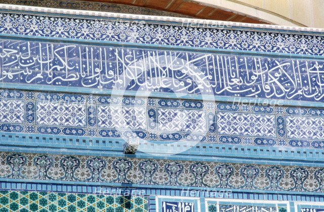 Mosaic detail, Dome of the Rock, Jerusalem, c687-692. Artist: Unknown