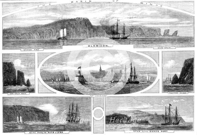The Basin of Minas - Progress of the Prince of Wales in British North America..., 1860. Creator: Unknown.