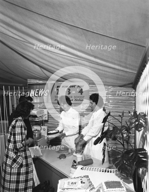 Cooking demonstration for East Midlands Gas Board's gas cooker promotion, 1961. Artist: Michael Walters