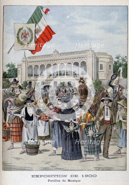 The Mexican pavilion at the Universal Exhibition of 1900, Paris, 1900. Artist: Unknown