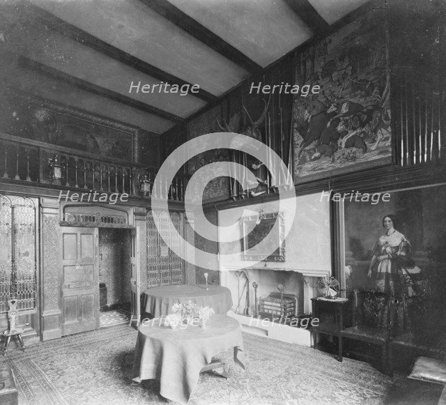 Dining Room at Carisbrooke Castle, Isle of Wight, c1930. Creator: Kirk & Sons of Cowes.