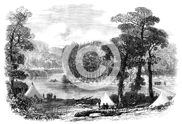 The Red River Expedition: camp at Malawin Bridge, 1871. Creator: Unknown.