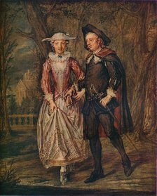 'Lovers in a Park', 1745 (1931). Artist: Marcellus Laroon the Younger.