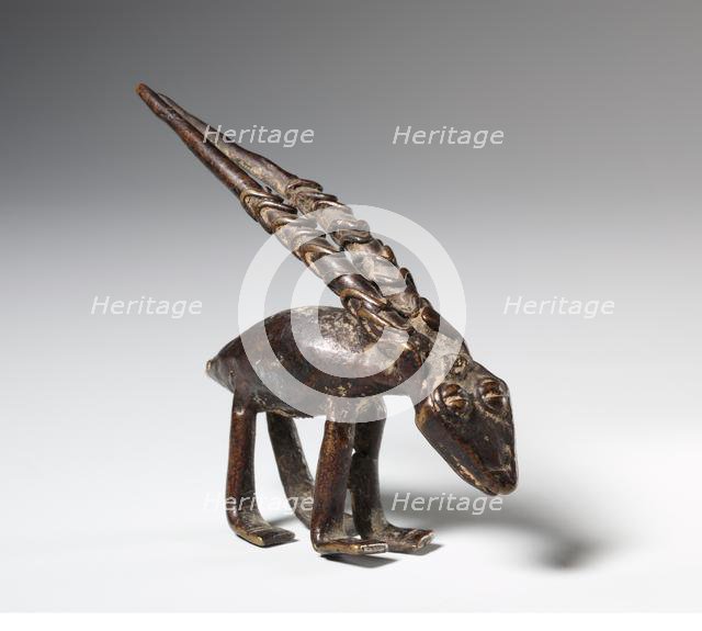 Gold Weight : Antelope, 1800s. Creator: Unknown.