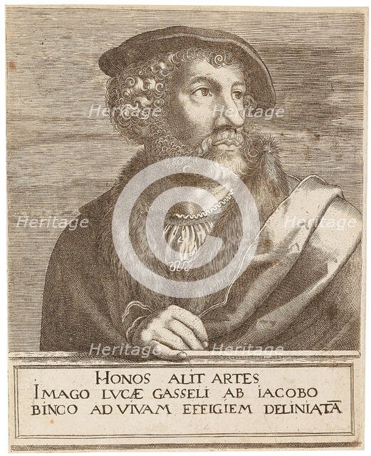 Portrait of the Artist Lucas Gassel . Creator: Binck, Jakob (1490/1504-1569).
