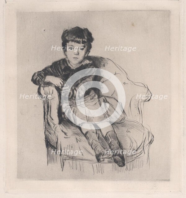 Le fils de Ludovic Halévy, 1879. Creator: Marcellin-Gilbert Desboutin.