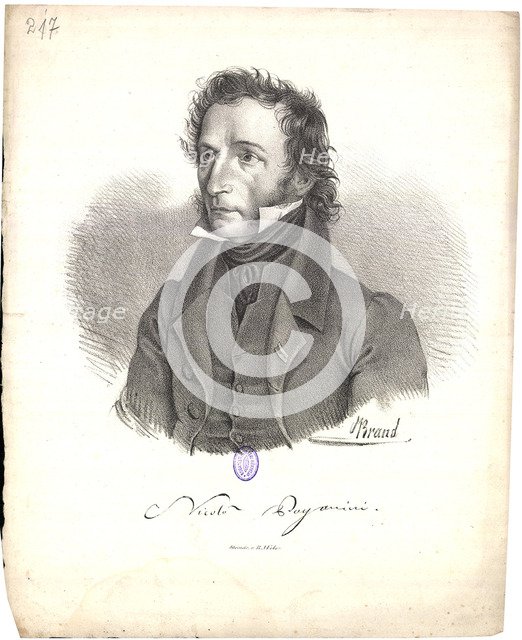 Portrait of Niccolò Paganini (1782-1840), 1830.
