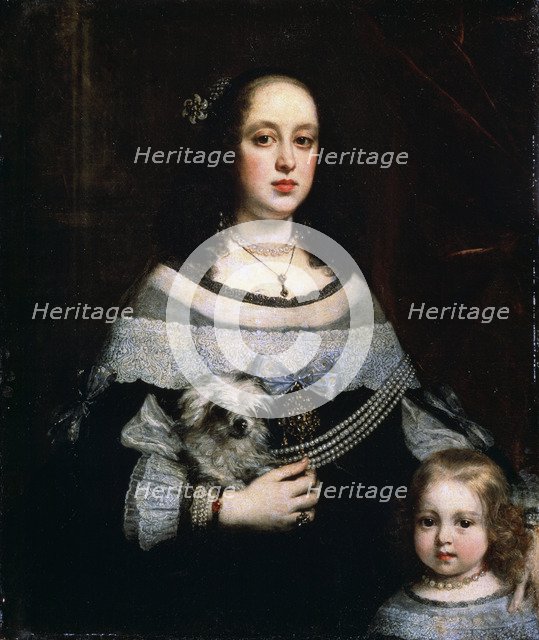 'Portrait of a Lady and a Little Girl', c1660. Artist: Justus Sustermans