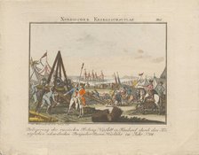 Siege of the Russian fortress Nyslott in Finland, 1788. Creator: Weinrauch, Johann Caspar (1765-1846).