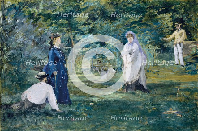 The Croquet Party (La partie de croquet). Artist: Manet, Édouard (1832-1883)