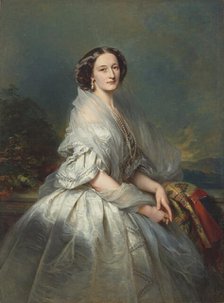 Portrait of Elzbieta (Eliza) Krasinska, née Branicka (1820-1876), 1857. Creator: Winterhalter, Franz Xavier (1805-1873).