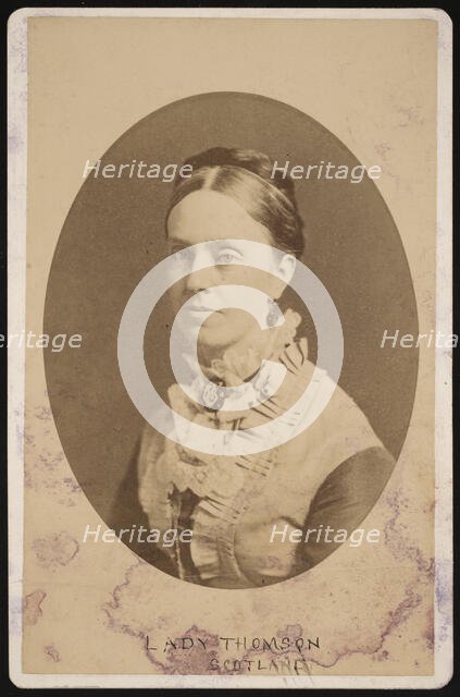 Portrait of Lady Frances Anna Blandy Thomson, Baroness Kelvin (1837-1916), 1876. Creator: Centennial Photographic Company.