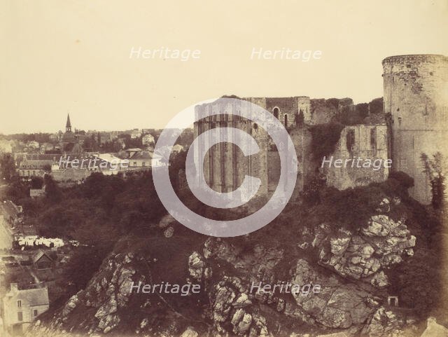 Falaise Castle, 1856. Creator: Alfred Capel-Cure.