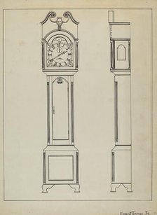 Grandfather's Clock, c. 1936. Creator: Ernest A Towers Jr.