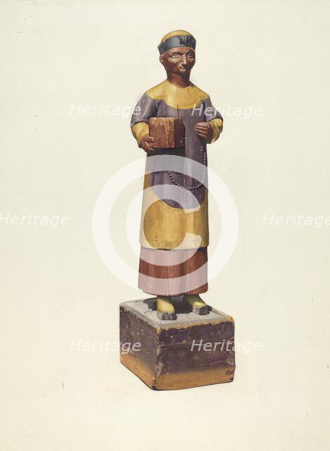 Tea importer's sign, probably 1937. Creator: George Constantine.