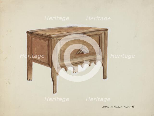 Chest, c. 1937. Creator: Majel G. Claflin.