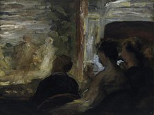 The Theatre Box. Artist: Daumier, Honoré (1808-1879)