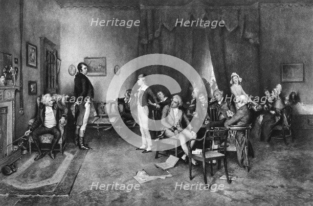 'The Meeting of Burns and Scott', c1786, (late 19th century). Artist: Unknown