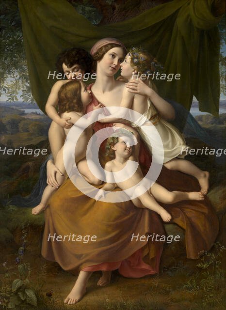 Charity, 1828. Creator: Wilhelm Schadow.