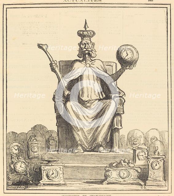 Successeur de Charlemagne, 1871. Creator: Honore Daumier.
