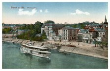 Bonn and the River Rhine, 20th century. Artist: Unknown