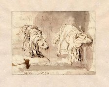 Study of Dogs, 1820. Creator: David Wilkie.