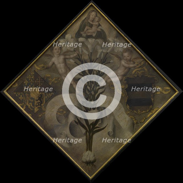 Blazon of the Diest Chamber of Rethoric "De Leliebloem", 1561. Creator: Anon.