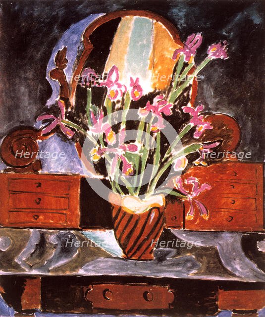 'Vase of Irises', 1912. Creator: Henri Matisse.