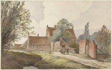 Houses along a path near Amsterdam, 1859. Creator: Hendrik Abraham Klinkhamer.
