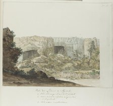 Part of Latomia caves at Syracuse, 1778. Creator: Louis Ducros.