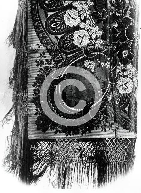 Shawl, England, 1865/70. Creator: Unknown.