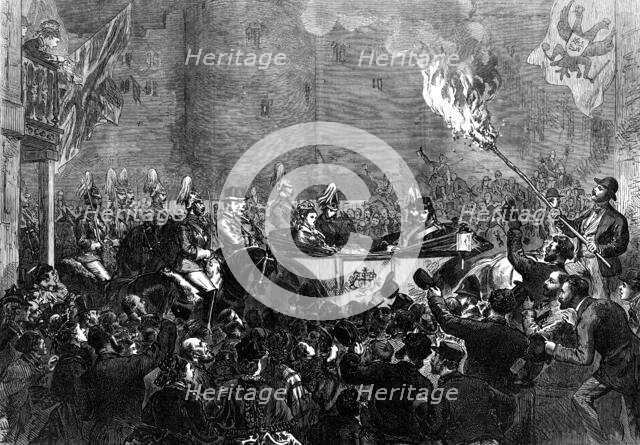 Arrival of the Emperor of Russia at Windsor, 1874. Creator: Unknown.