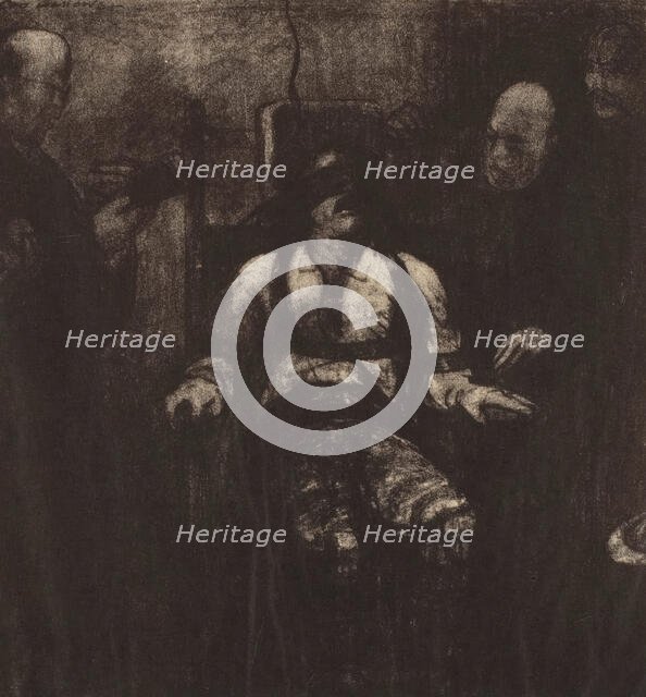 Electrocution (Second State), 1917. Creator: George Wesley Bellows.