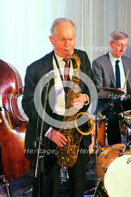 Scott Hamilton, Scott Hamiltpn Quartet, Watermill Jazz Club, Dorking, Surrey, 2022. Creator: Brian O'Connor.