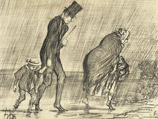 Une partie de campagne pendant le joli mois de mai.., 1856. Creator: Honore Daumier.