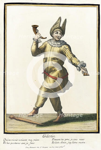 Recueil des modes de la cour de France, 'Gilotin', Bound 1703-1704. Creator: Henri Bonnart.