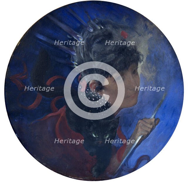 Electricity, c1884. Creator: Larsson, Carl (1853-1919).